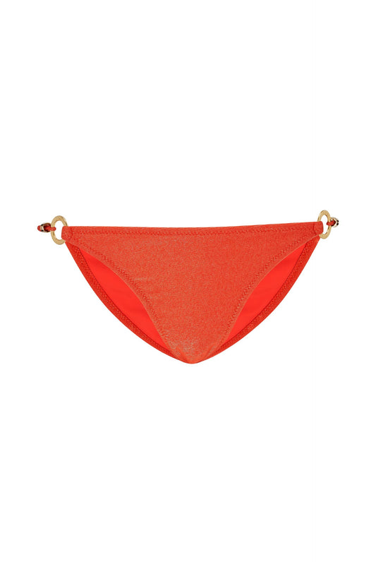 Morocco Ring Bikini Bottom In Red