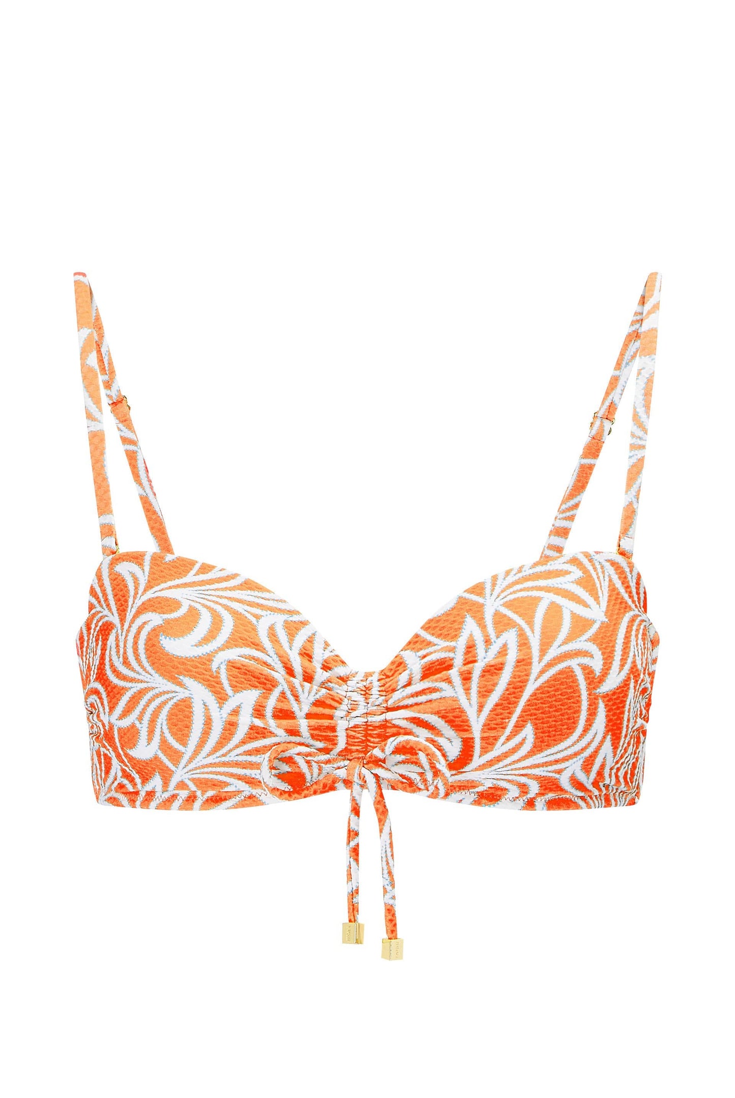 Coral Gardens Ruched Bandeau Top
