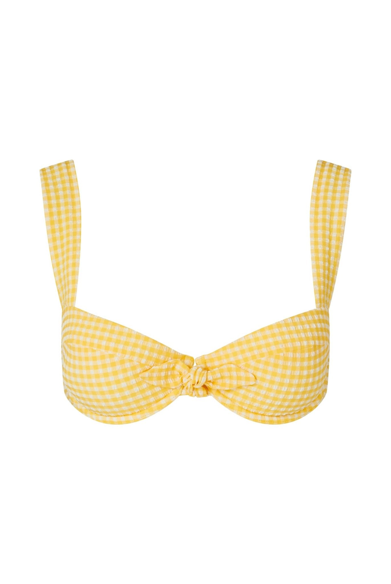 Cape Town Structured Cup Top in Yellow - Heidi Klein - UK Store