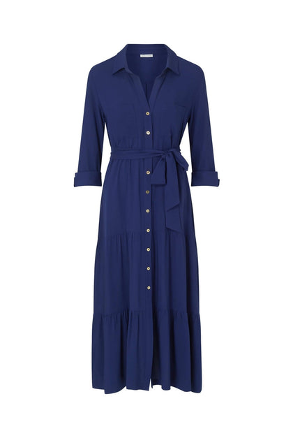 Heidi Klein - UK Store - Core Maxi Shirt Dress in Navy