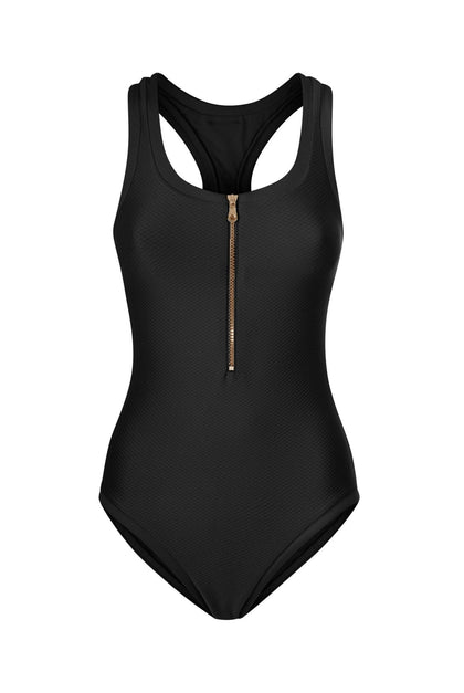 Heidi Klein - UK Store - Black Racerback Swimsuit