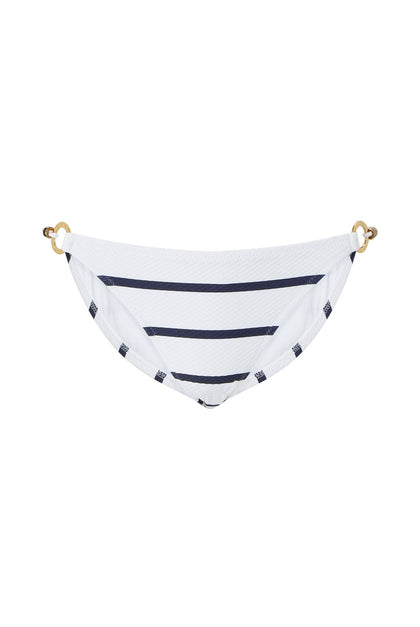 Heidi Klein - UK Store - Core Ring Triangle Bikini Bottom in Nautical Stripe