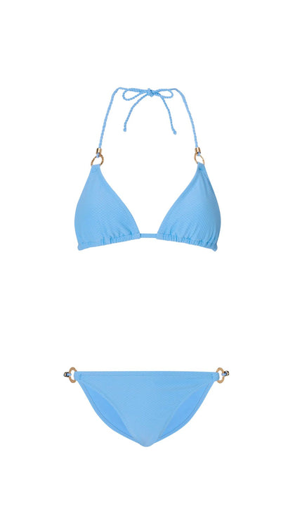 Heidi Klein - UK Store - Core Ring Triangle Bikini in Ocean Tide