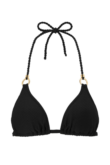 Heidi Klein - UK Store - Core Ring Triangle Bikini Top in Black