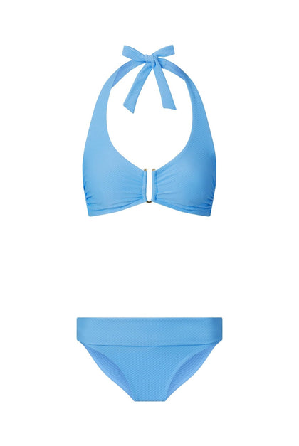 Heidi Klein - UK Store - Core Textured U-Bar Bikini in Ocean Tide