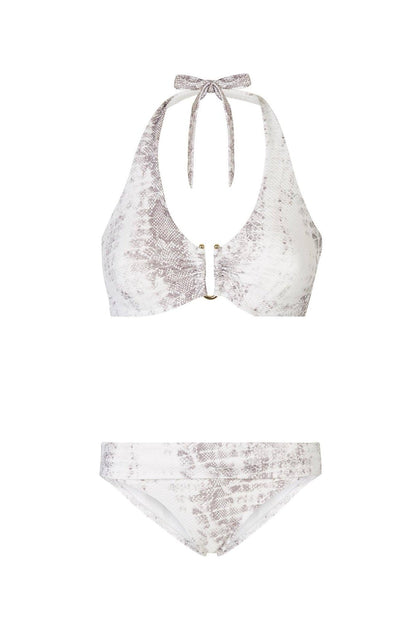 Heidi Klein - UK Store - Core Textured U-Bar Bikini in Snake