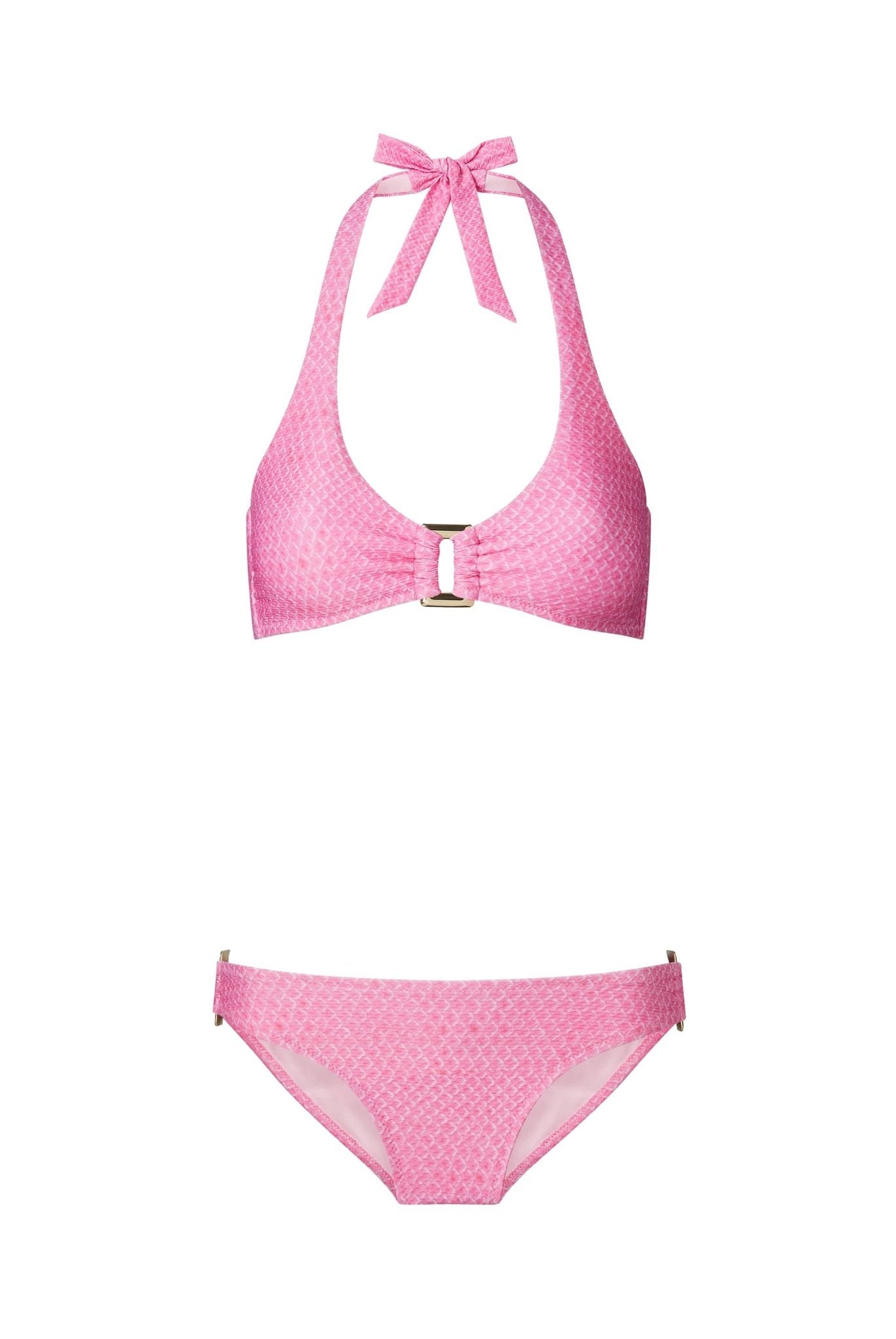 Guana Island Halter Neck Rectangle Top In Pink - Heidi Klein - UK Store