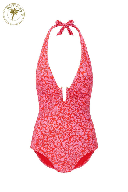 Heidi Klein - UK Store - Limpopo U-Bar Halterneck Swimsuit