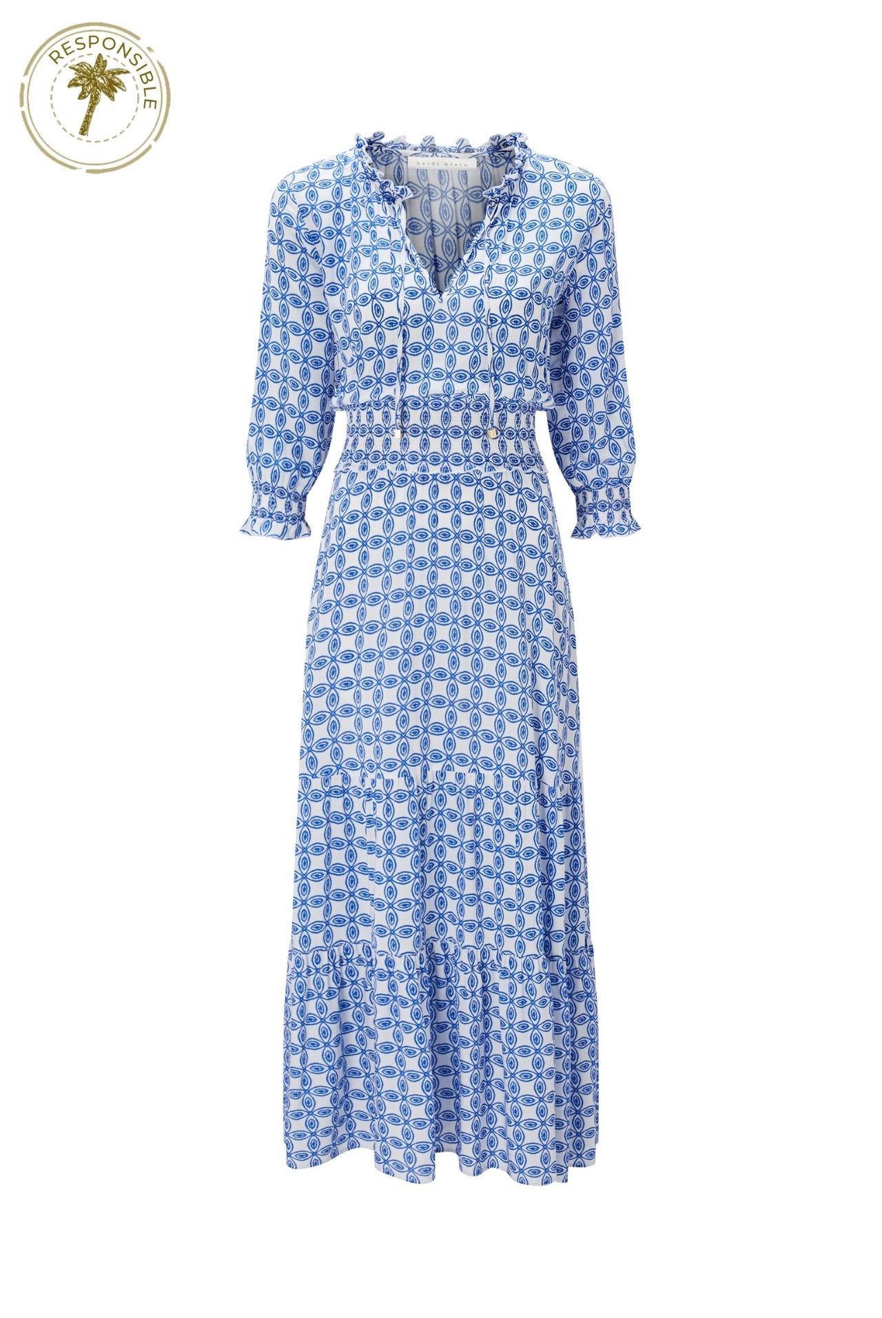 Mahoe Bay Smocked Waist Maxi Dress - Heidi Klein - UK Store
