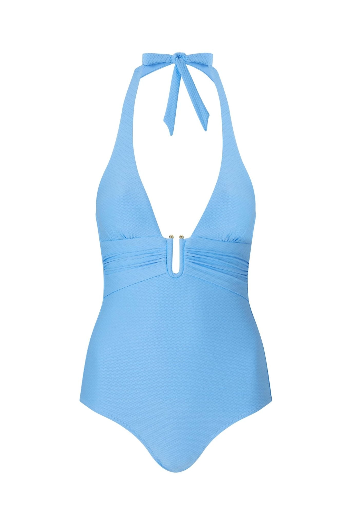 Ocean Tide U-Bar Halterneck Swimsuit – Heidi Klein - UK Store