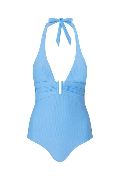 Heidi Klein - UK Store - Ocean Tide U-Bar Halterneck Swimsuit