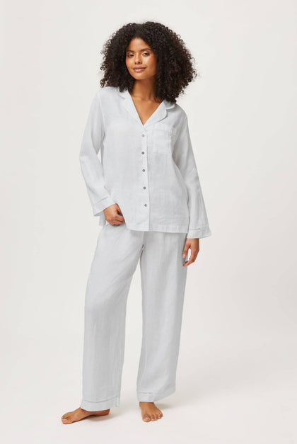Heidi Klein - UK Store - South Sands Long Sleeve Top and Trousers Set in White