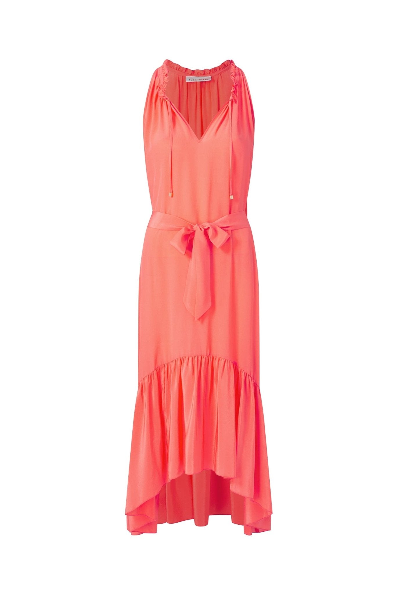 Tortola Silk Frill Midi Dress - Heidi Klein - UK Store