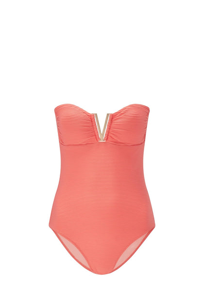 Heidi Klein - UK Store - Tortola V-Bar Bandeau Swimsuit