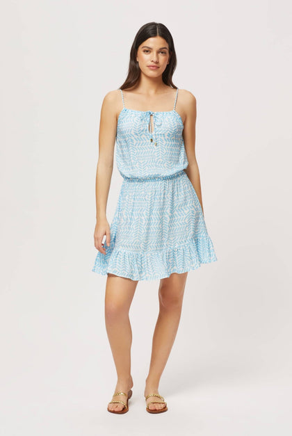 Heidi Klein - UK Store - Zanzibar Tie Front Frill Mini Dress